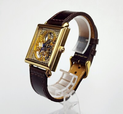 Men's SKELETON Watch STAUER 20879. Manual Wind