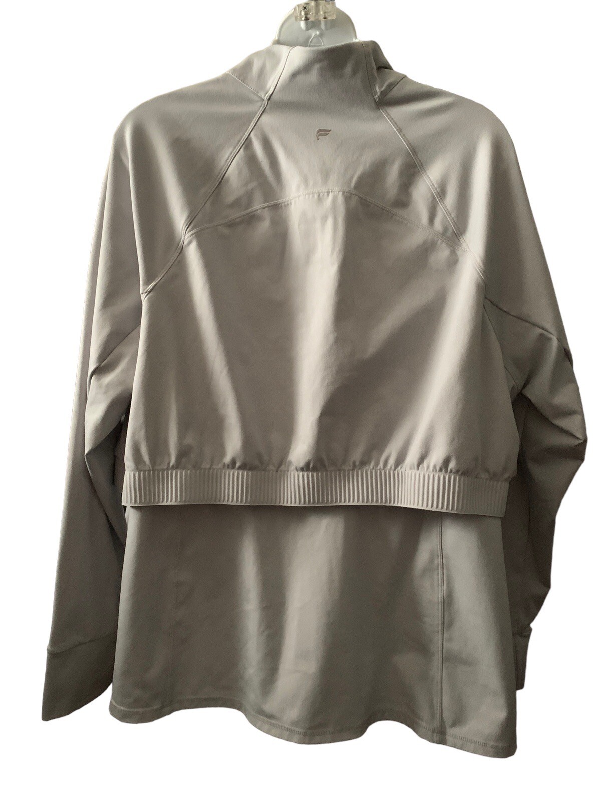 Fabletics Gray Zip Athletic Jacket XL Vented Back… - image 3
