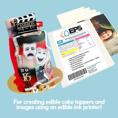 EPS A4 Satin Smooth Plain White Icing Sheets For Edible Printing - 25 - View #2