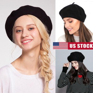 Fashion Women/'s Warm Winter Cashmere Wool Beret Military Army Hat//cap Beret Hats