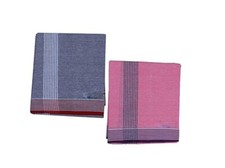 Cotton Colour Border Single Men's Dhoti Pack Of 2 Length 2 mtrs Grey-Ros us