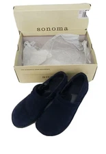 Sonoma Daria Womens Navy Slip On Suede Clogs. Size 5M. Retail $64.99
