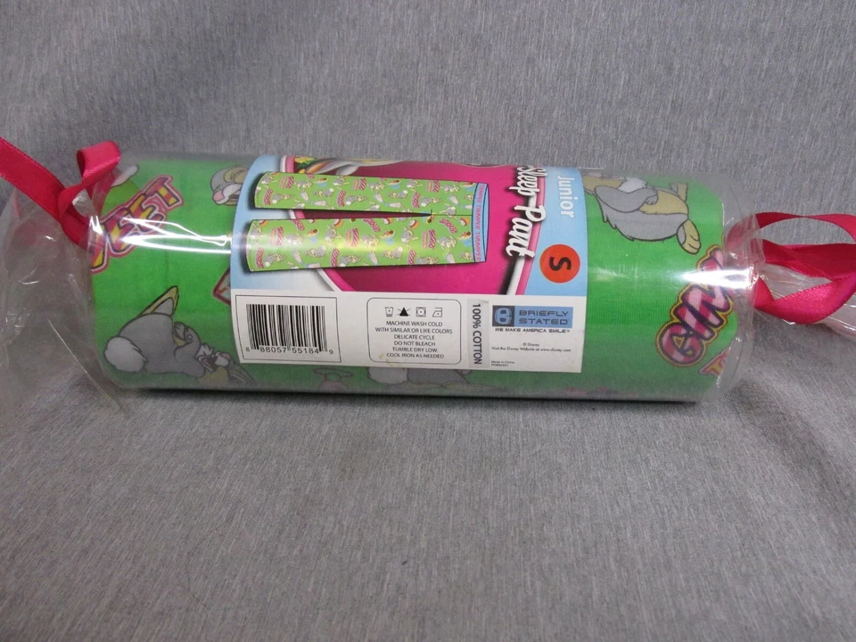 Disney Thumper Junior Sleep Pants Green Pajama Pants Thumpin Sweet Sz Small NEW - Image 2 of 3