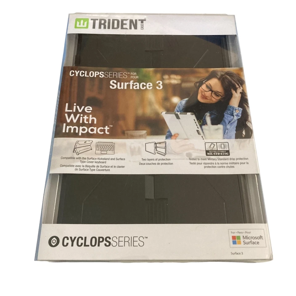 Trident Case Protective Drop Protection Cyclops Series for Microsoft Surface 3 - Image 2 of 4