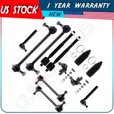 For 2004-07 Toyota Highlander 12Pcs Ball Joints Sway Bar Tie Rod End Rack Bellow