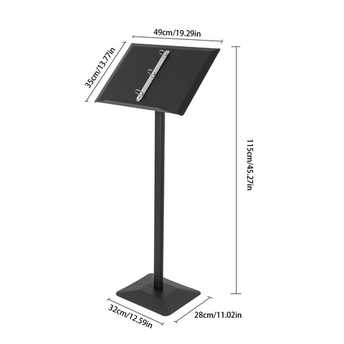Ring Binder Lectern Stand Menu Stand Catalogue Browser Floor Stand Brochure New - Picture 28 of 38