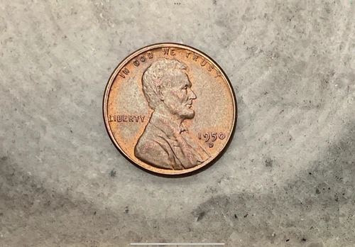 1950-D Lincoln Wheat Penny #1868 Abes Good & Evil Dream, Great Detail *FREE S/H*