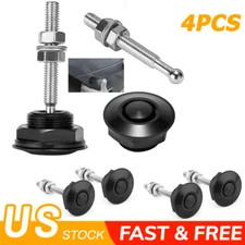 4X Push Button Quick Release Hood Bonnet Pins Lock Clip Car Bumper Latch Kit EXG