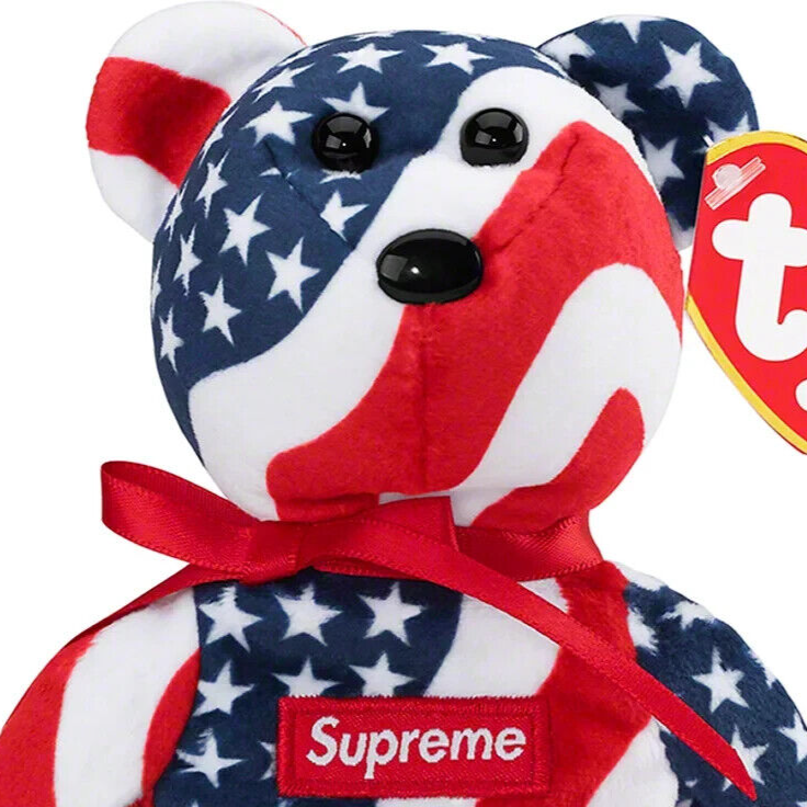 ★22AW WEEK1★Supreme ty Beanie Baby Supreme, TY Beanie Baby, Stars & Stripes | Week 1 FW22