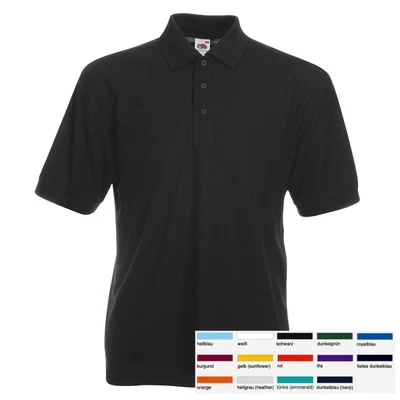 Fruit of the loom Poloshirt Herren Polohemd T-Shirt Polo Hemd Piqué 65/35 S-3XL - Bild 1 von 4