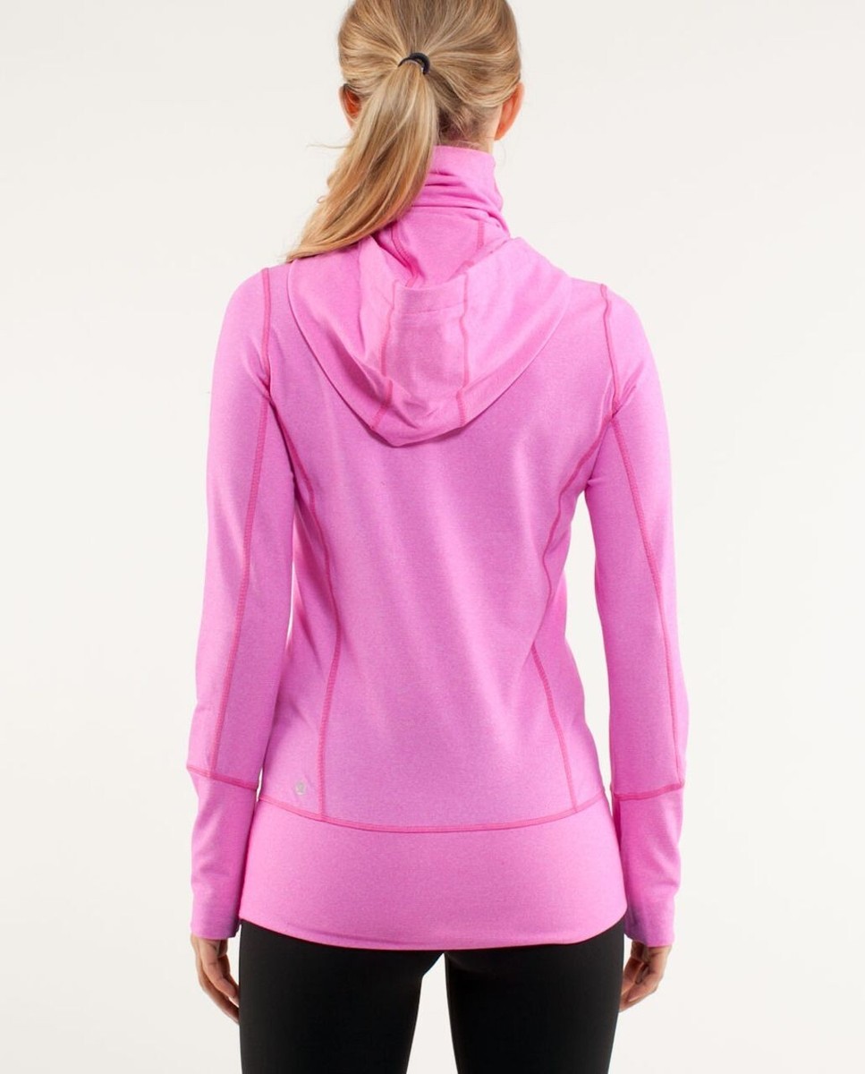 LKNEW LULULEMON STRIDE JACKET PARIS PINK WHITE MICROSTRIPE