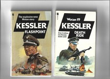 2 VINTAGE LEO KESSLER BOOKS DEATH RIDE & FLASHPOINT VGC