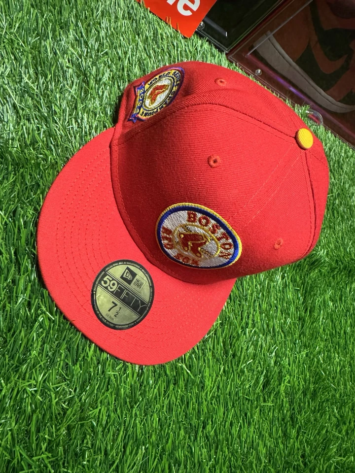 Кепка New Era 59FIVE Boston Red Sox размер 7,5 красная 2004 нашивка World Series 🌻🌱 - Изображение 2 из 4