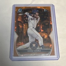2023 Bowman Sapphire EditionChrome Prospects Kenni Gomez #BCP-40 Orange /50 (RC)