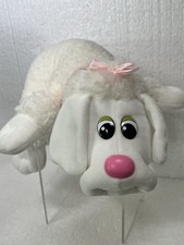 Pound Puppy White Poodle Plush Toy 18'' Pink Nose Stuffed Animal Hasbro 2020