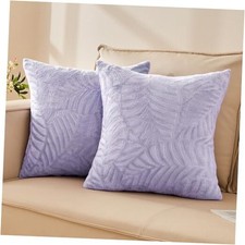 Decorative Throw Pillow Covers 18x18 Inches Set of 18" x 18" Pack of 2 Lilac