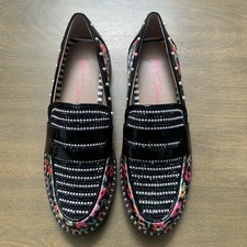 Betsey Johnson Darian Women's Loafer Sz 6 Multi Floral Slip-On Shoes