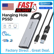 ORICO Mini External SSD 10Gbps Portable Solid State Drive With USB-C 2 in 1 PSSD