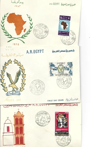 EGYPT FDC 1972 ,, 3 COVER