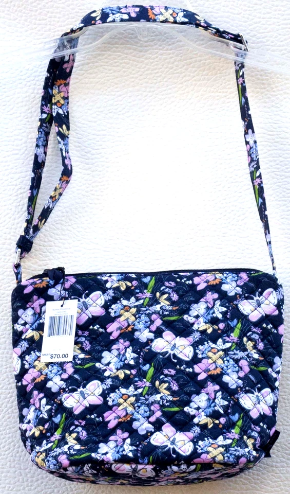 Bandolera Vera Bradley Bucket en Bloom Boom azul marino.  Nuevo con etiquetas Foto 2 de 4