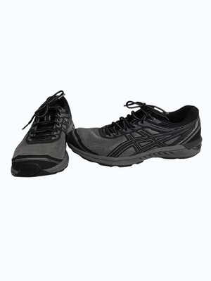 Asics Mens Gel Sileo Men s Size 10.5 Running Shoes Sneakers Black Grey Athletic
