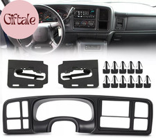 Double Din Dash Bezel Cover Kit Compatible with 1999-2002 GMC Sierra Full-Size T