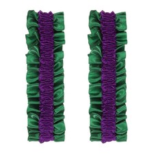 Armband Garter, 2pcs Anti-Slip Sleeve Garter Men Shirt Sleeve, Purple on Green