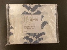 Ballard Designs PIERRE WAVY STRIPE Duvet Cover BLUE Queen, NWT