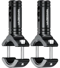 2 PCS Solid Aluminum Alloy Light Bar Mounts Rotating Tube Clamp for Motorcycle