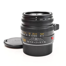 Leica 11826 50mm f2 Summicron-M Lens (v.IV Black E39 Built-in Hood) #957