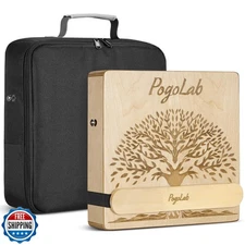 POGOLAB Portable Cajon Drum - Multi-Tone Travel Percussion Box with Bag