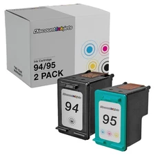 2pk C8765WN C8766WN Printer Ink Cartridge for HP 94 95 PSC 1610 2355 1600 2350