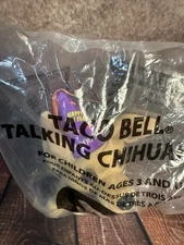 Working! Taco Bell Talking Plush Chihuahua Dog Yo Quiero Taco Bell New Year 2000