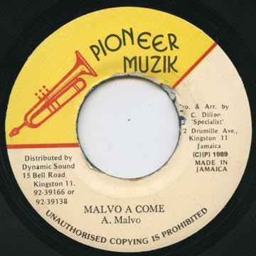 Anthony Malvo - Malvo A Come (7'')