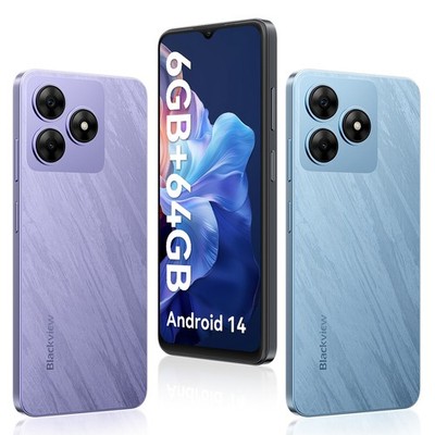 Blackview WAVE 8C Android 14 Smartphone 6GB+64GB 6,5'' HD Dual 4G Octa Core Handy