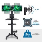 Yescom NexusX Commander Max Mobile PC Stand w/ Dual Monitor for Screen Up to 32" — photo 3