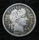 1895-S Barber Dime * Cleaned * Interesting Tone- Dark Field * 5967
