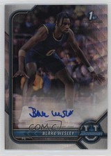 2021 Bowman U Chrome Prospect Silver Wave Refractor 53/199 Blake Wesley Auto oh8