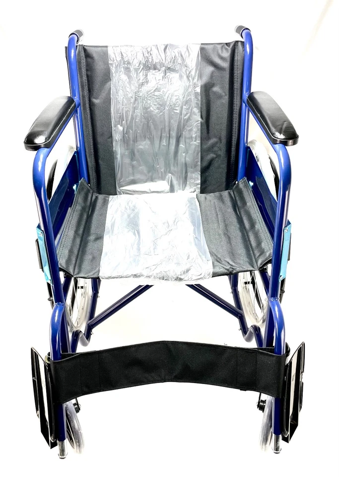 Mobiclinic Alcázar Rollstuhl Faltbar Kompakt Belastbar bis 100kg Blau - OHNE OVP - Bild 3 von 4