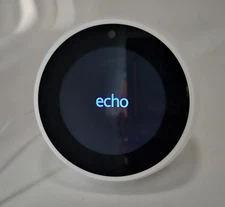 Amazon Echo Spot - Smart Assistant Alarm Clock - White - with Alexa *RARE*