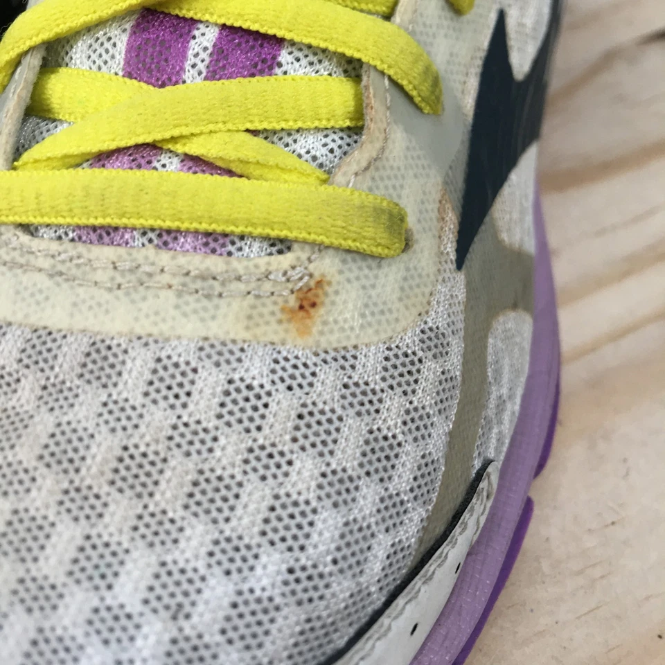 Mizuno Shoes Womens 8 Wave Rider 17 Athletic Low Running Sneakers Gray Purple - Image 3 of 4