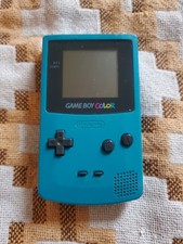 Nintendo Game Boy Color Teal CGB-001 Tested Working OEM battery cover 