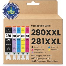 PGI-280XXL Ink Cartridge for Canon CLI-281XXL PIXMA TR7520 TR8520 TS9120 TS8220