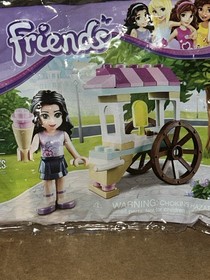 NEW SEALED LEGO Friends 30106 Ice Cream Stand Poly Bag Emma Mini-Doll Minifigure