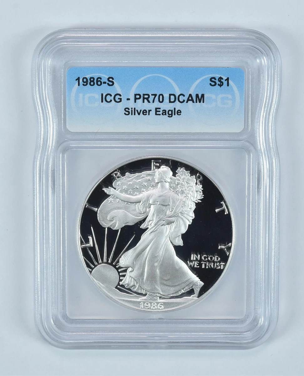 1986 American Eagle PR 70 Graded Silver Bullion Coins for sale | eBay