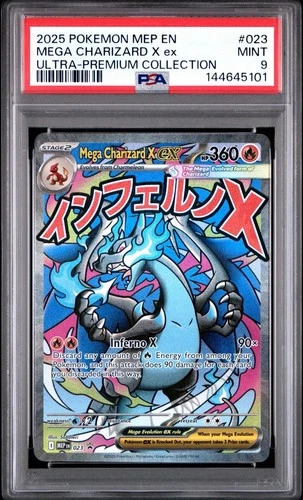 Pokémon TCG Mega Charizard X EX Black Star Promo Holo #023 UPC PSA 9