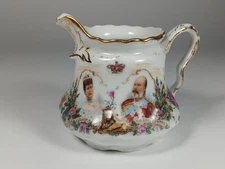RARE Antique King Edward VII & Queen Alexandra Windsor Commemorative Creamer Cup