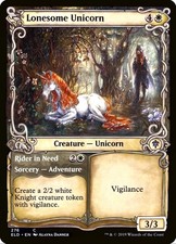 X 1 Lonesome Unicorn NM-M Throne of Eldraine 276 MTG Magic The Gathering