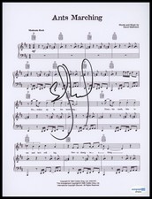 Stefan Lessard "Dave Matthews Band" SIGNED 'Ants Marching' Sheet Music ACOA