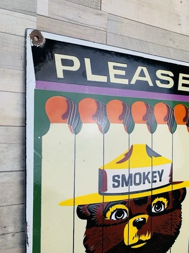 VINTAGE LARGE HARLEY-DAVIDSON MOTORCYCLES GENUINE MOTOR OIL PORCELAIN GAS SIGN